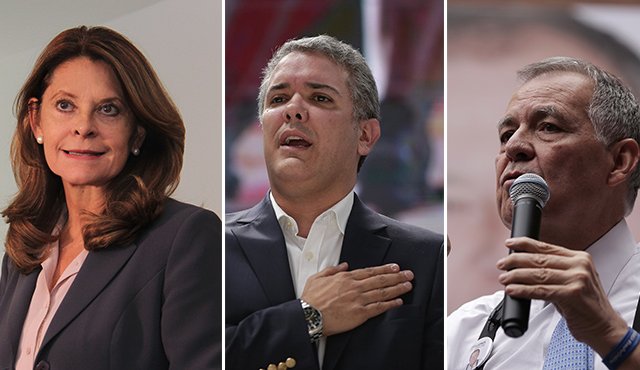 Marta Lucía Ramírez, Iván Duque y Alejandro Ordoñez. Archivo Colprensa