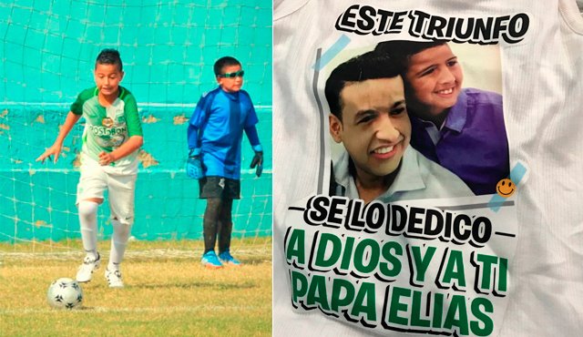“Ojalá mi papá estuviera aquí para celebrar con él este golazo”, señaló Martín Elías Jr. Tomada de Instagram