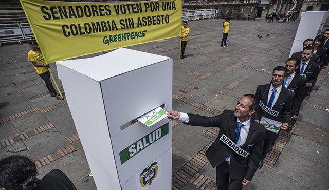 Varias campañas se han hecho en el país, para prohibir el uso del asbesto. Colprensa