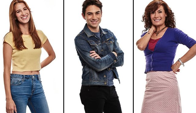 Laura Londoño, Sebastián Eslava y Katherine Vélez, protagonistas de ‘Paraiso Travel’. Internet