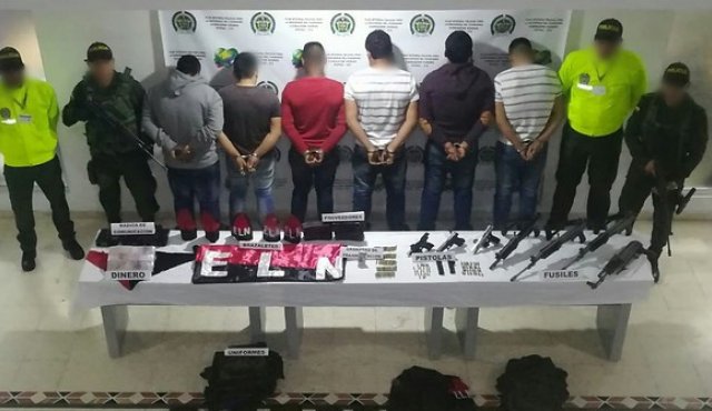 Captura de presuntos guerrilleros del Eln. Colprensa