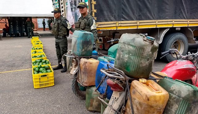 El año pasado, los resultados en los operativos contra el contrabando dejaron 1.179 millones de pesos en hidrocarburos decomisados. Archivo