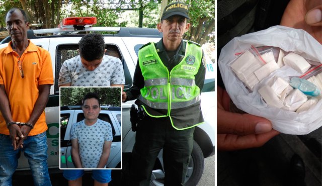 Jaime Granados Gómez, de 39 años, y Luis Alberto Zabaleta Casianí, de 56, registran antecedentes por el delito de fabricación tráfico o porte de estupefacientes. Policía Nacional