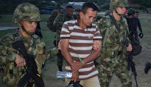 Ramón Rangel, capturado. Cortesía Ejército