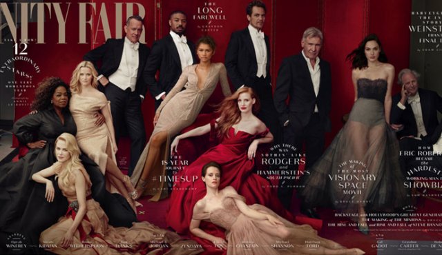 La última portada de la versión estadounidense de la prestigiosa revista Vanity Fair ha arrancado más de una risa con su foto anual. Cortesía