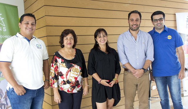Elibardo León, Luz Marina Perozo, Olga Lucía Cotamo, José Miguel González Campo, gerente general de Cens, y Willy Ávila. Alfredo Estévez