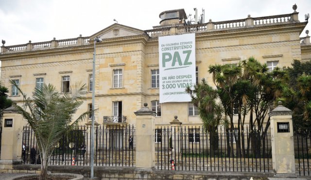 Fachada de la Casa de Nariño. Colprensa