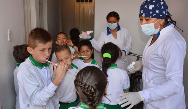 Estudiantes de los colegios de Ocaña, harán parte de la campaña de prevención de enfermedades bucales. Cortesía