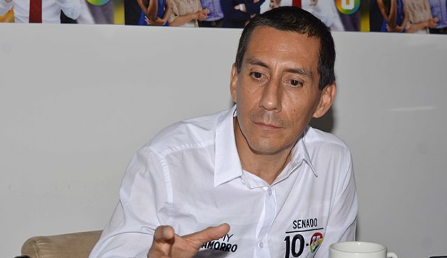 Jimmy Chamorro Cruz, senador. Edisson Figueroa