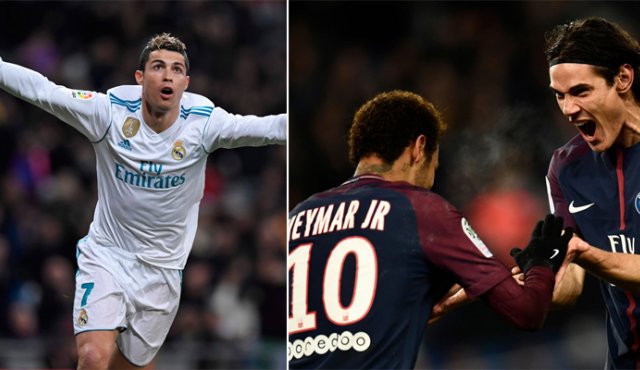 El partido del miércoles en el Bernabéu ofrecerá toda una constelación de estrellas, ya que allí estarán desde Cristiano Ronaldo a Neymar pasando por Sergio Ramos o Kylian Mbappé y Edinson Cavani. Archivo