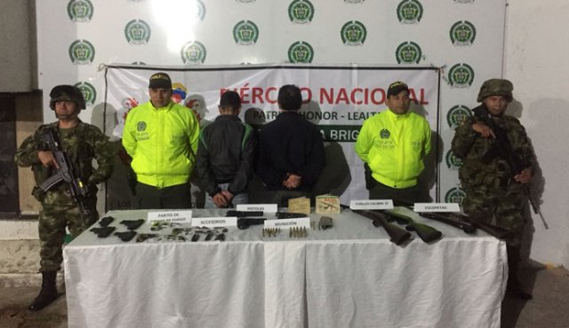 Durante el operativo, dos presuntos integrantes del grupo subversivo fueron capturados. Ejército Nacional