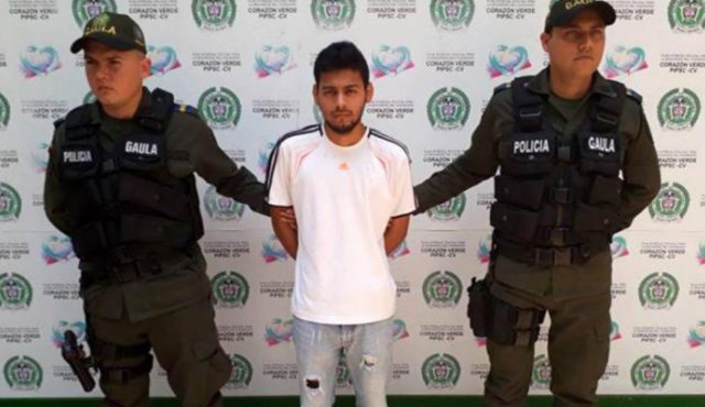 Leonardo Javier Camacho Pérez, de 22 años, según las autoridades, exigía $1 millón 500 mil a su víctima. Colprensa