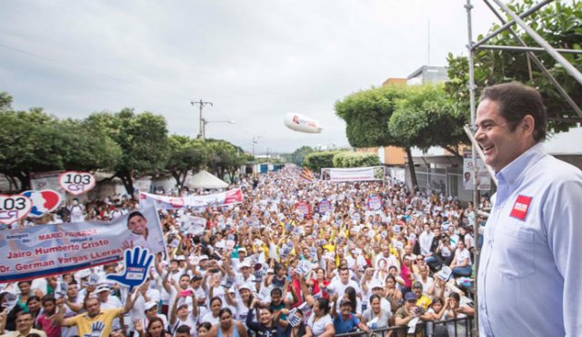 El candidato presidencial, Germán Vargas Lleras, está desde ayer en Cúcuta, en donde presentó su política pública sobre relaciones internacionales. Cortesía
