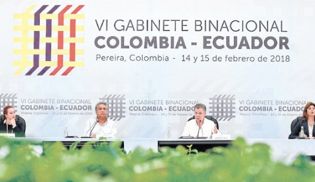 VI Gabinete Binacional Colombia-Ecuador. Colprensa