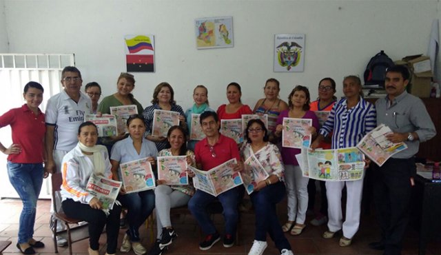 Grupo de profesores del Colegio San Antonio de Villa del Rosario. Giovanny Rojas/ La Opinión