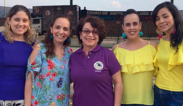 Pilar Villamizar, Andrea Lemus, Lula García Herreros, Martayita Gutiérrez y Grace Ortega. Cortesía