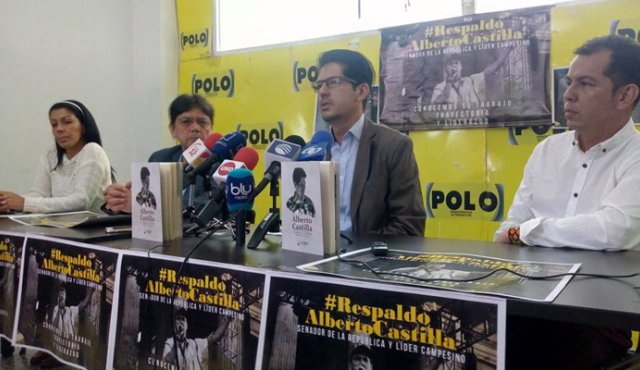 El senador del Polo, Alberto Castilla, a quien la Fiscalía le acaba de compulsar copias, para que se investigue su presunta relación con el Eln, aseguró que su trabajo y trayectoria son conocidos ampliamente. Cortesía