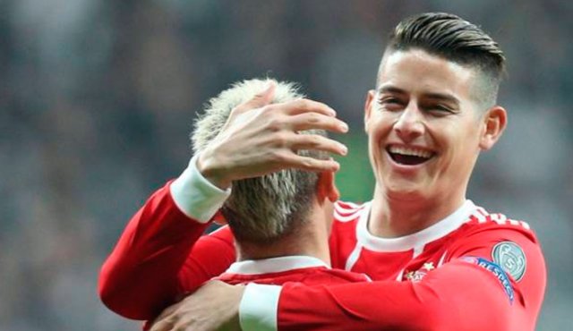 James Rodríguez, volante colombiano del Bayern Múnich. @FCBayern