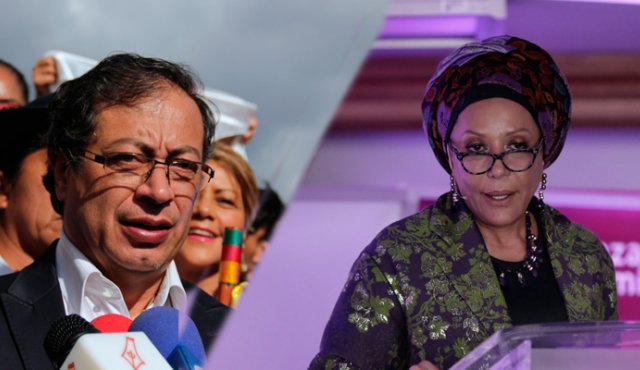 Gustavo Petro y Piedad Córdoba. Colprensa