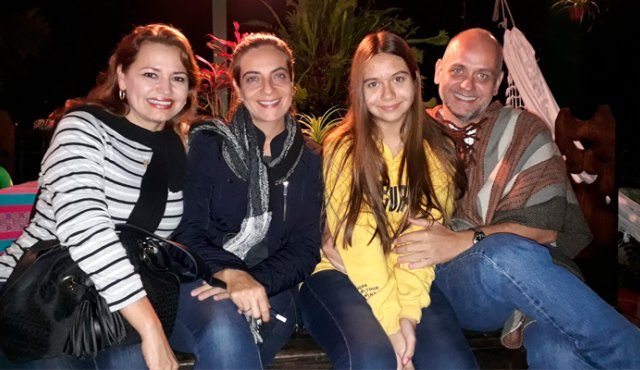 Pilar Navas, Rosario Sánchez, María Ríos y Carlos Ríos. Cotesía