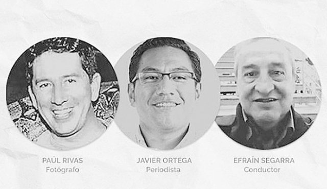 Los tres periodistas estaban secuestrados desde el 26 de marzo en la zona de Mataje. Colprensa