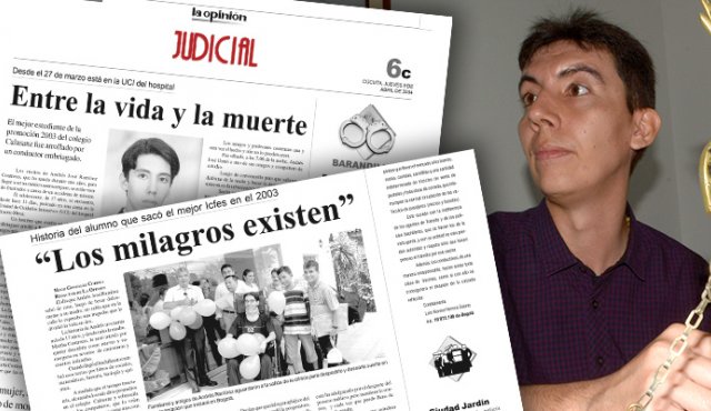 El 27 de marzo de 2004, Juan Carlos Ramírez Sayago, conductor de un automóvil, rojo, placa AUU-423, arrolló a los adolescentes que caminaban por la avenida Los Libertadores. Archivo La Opinión