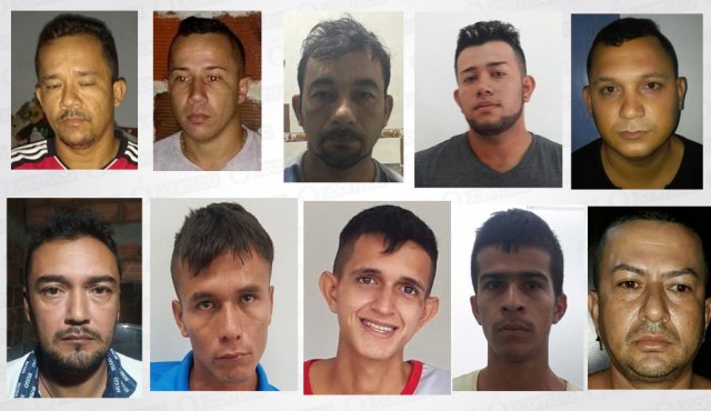 Nuvar Alfonso Arévalo Angarita, Manuel Fernando Arévalo Angarita, Antonio Hernández Araque, Duvan Andrés Carreño Ángel, Edwin Yesid Herrera Piñerez, Jhon Jairo Gómez Galvis, José Manuel Espitia Niño, Marlon Andrés Soto Rey, Juan Carlos Vargas Leal y Marlon Andrés Soto Rey. Policía Nacional