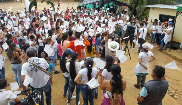 Este es uno de los refugios humanitarios que se activaron en el Catatumbo para proteger a la población. Cortesía