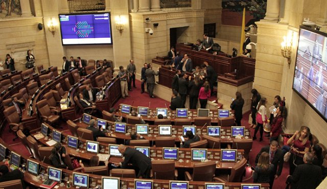 Plenaria de la Cámara de Representantes. Colprensa