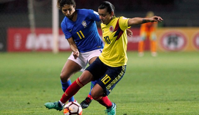 3-0 fue el marcador del partido entre Colombia y Brasil. AFP