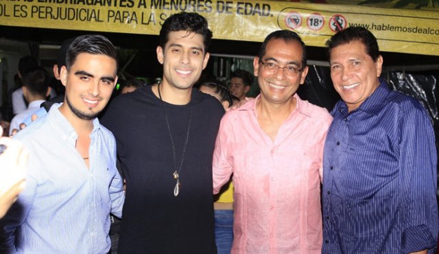 José Ignacio Consuegra, Beto Villa Jr., José Consuegra Bolívar y Beto Villa. Cortesía