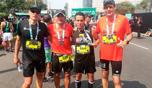 Los atletas cucuteños irán a la Maratón de Boston, luego de clasificarse en la Media Maratón de Lima, Perú. Cortesía