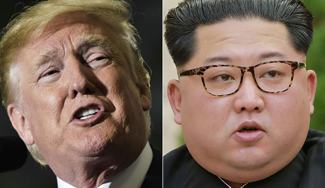 Donald Trump y Kim Jong Un. AFP