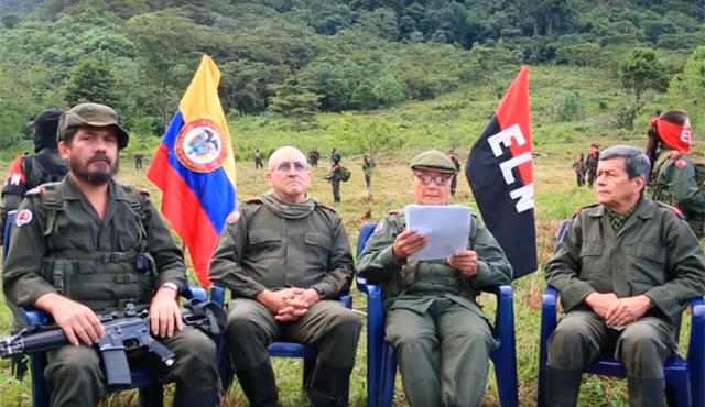 Entre los guerrilleros del Eln imputados hay cinco integrantes del denominado Comando Central (Coce). Archivo