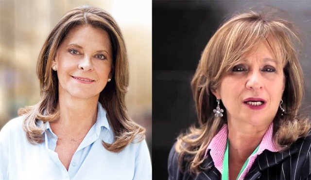 Marta Lucía Ramírez y Ángela María Robledo. Internet