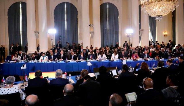 La organización de estados americanos en la votación sobre la situación de Venezuela se refirió a las recientes elecciones presidenciales en donde fue reelecto Nicolás Maduro.
AFP