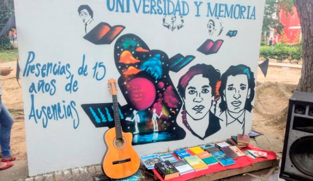 Mural en honor a los estudiantes. Cortesía