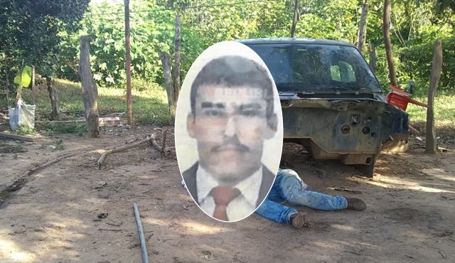 Mientras Misael Sanguino López, la víctima. Cortesía