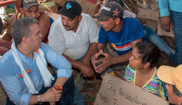 En una de sus últimas visitas como candidato a Norte de Santander, Iván Duque hizo una parada en Tibú, uno de los municipios con mayor expectativa en el acuerdo de paz, y desde allí se comprometió a reforzar la seguridad y la vocación agroindustrial del campesinado. Archivo La Opinión