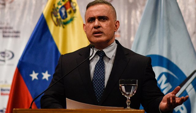 El fiscal general, Tarek William Saab, dio el anuncio ante la prensa. AFP