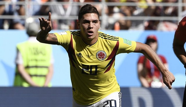 Juan Fernando Quintero, futbolista de la Selección Colombia. AFP