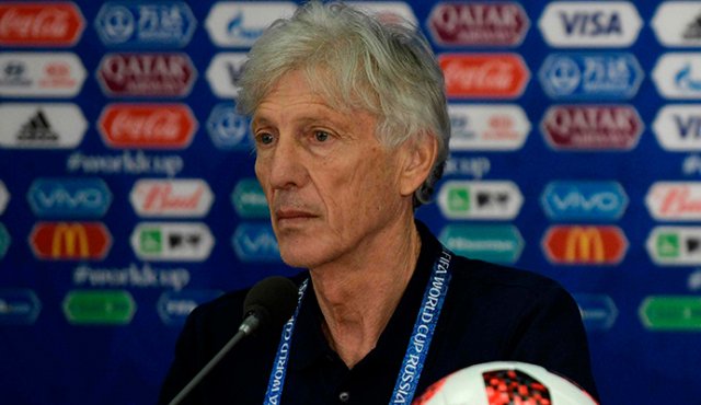 José Néstor Pékerman, director técnico de la Selección Colombia. AFP