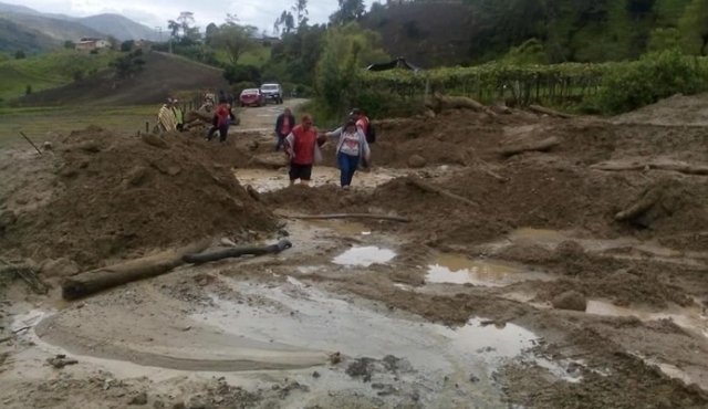 Las lluvias dañaron las vías veredales.
Cortesía