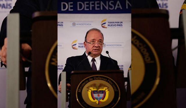 El jefe de la cartera de defensa consideró que no hay una Fuerza Pública eficaz y capaz de reaccionar como las autoridades colombianas. Colprensa