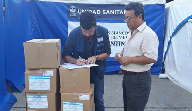 Ayuda entregada al Instituto Departamental de Salud (Ids). Cortesía