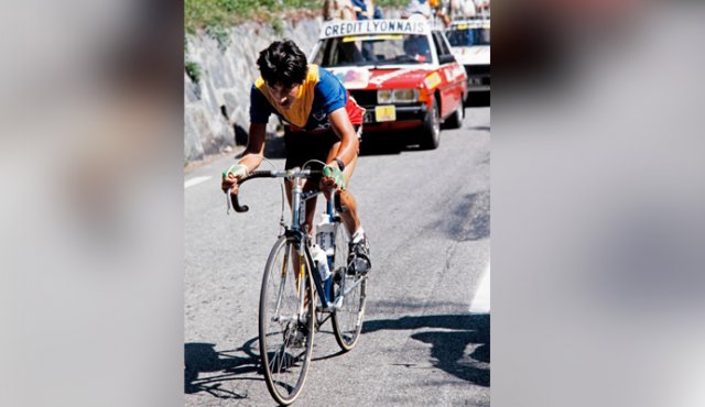 El 16 de julio de 1984 ‘Lucho’ Herrera ganó en el Alpe D’Huez. AFP