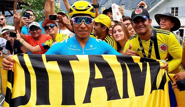 La fecha especial para los colombianos Quintana la suele pasar en el Tour. Twitter