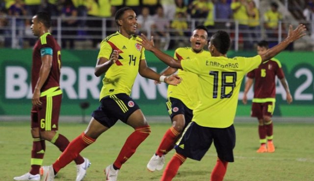 Los goles del equipo patrio llegaron en un autogol del defensor venezolano Jean Gutiérrez (11’) y por medio del goleador del Deportivo Independiente Medellín Leonardo Castro (30’). Colprensa