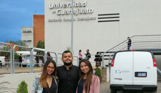 Los tres jóvenes se postularon en febrero y durante cinco semanas estuvieron en México. Cortesía