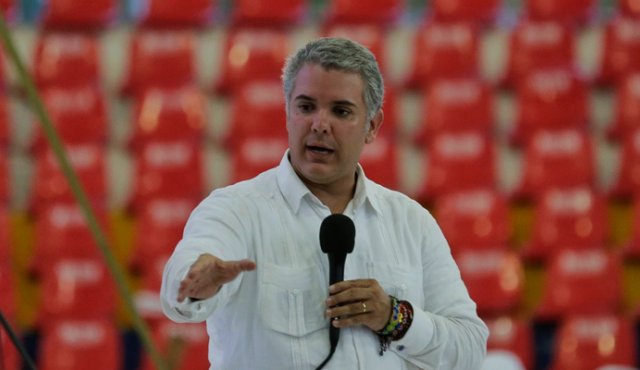 Iván Duque posesionó a un grupo de altos consejeros de Estado, en la Plaza de Nariño. Colprensa